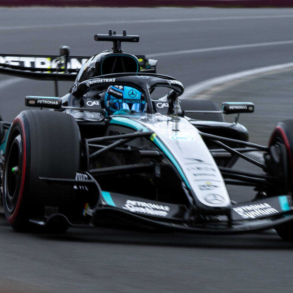 1ère Place : George Russell (Mercedes) - 1:18,518 en Q3