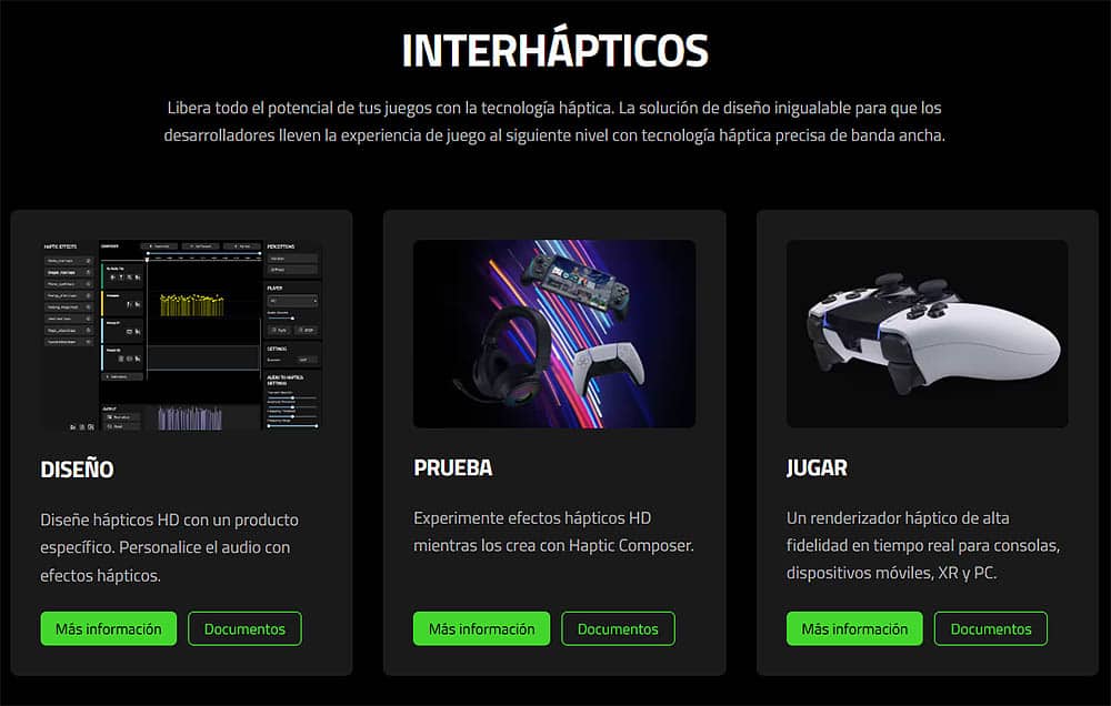 Razer WYVRN haptics