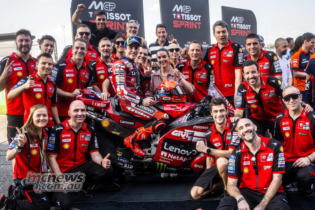 Marc Márquez sur le podium