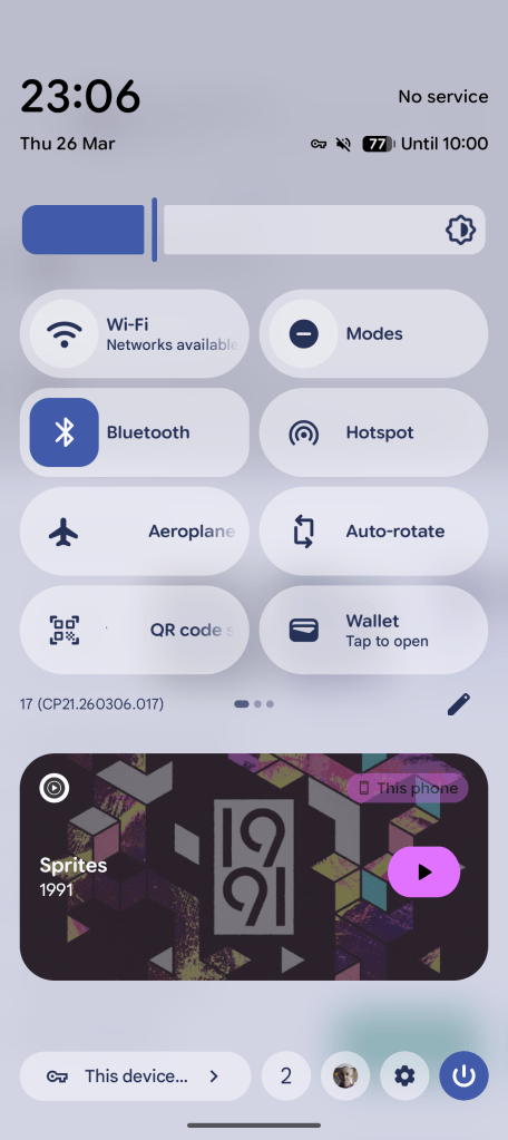 Wi-Fi toggle