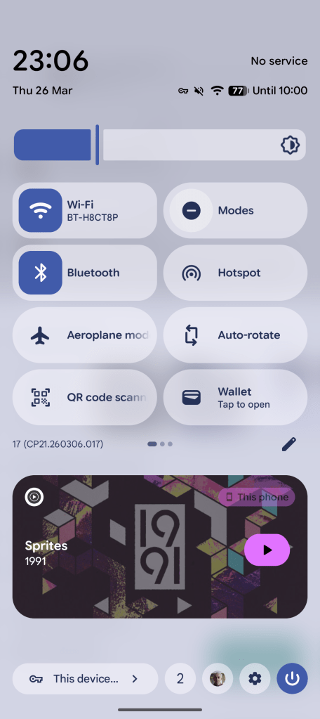 Wi-Fi toggle