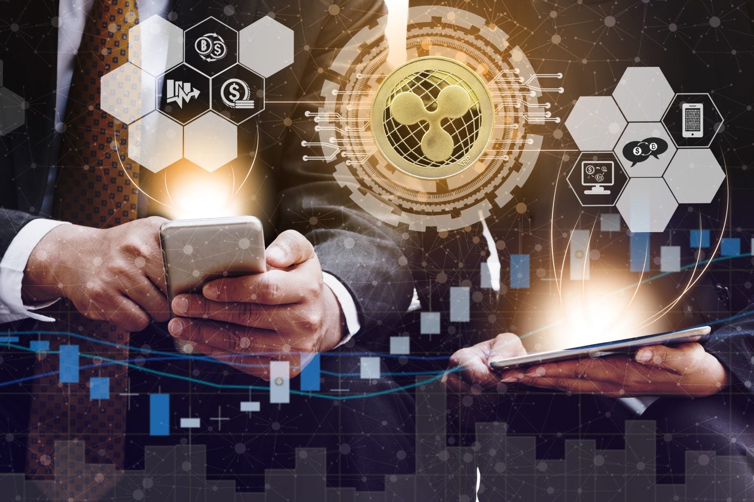 Concept d’investissement dans Ripple et les cryptomonnaies