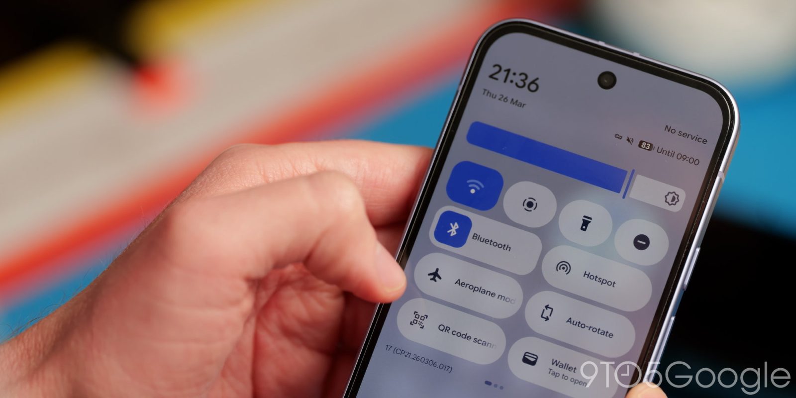Wi-Fi toggle in Android 17