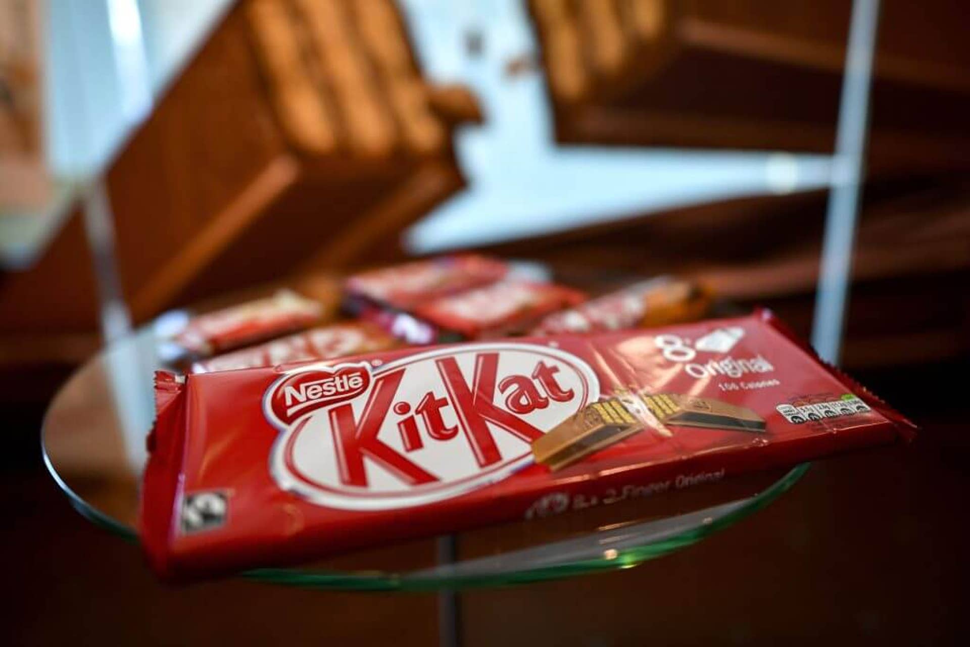 Un paquet de barres KitKat