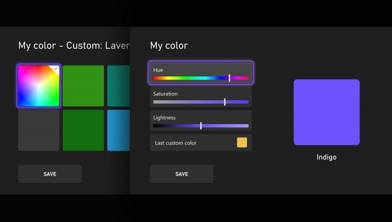 Xbox Couleurs Personnalisées