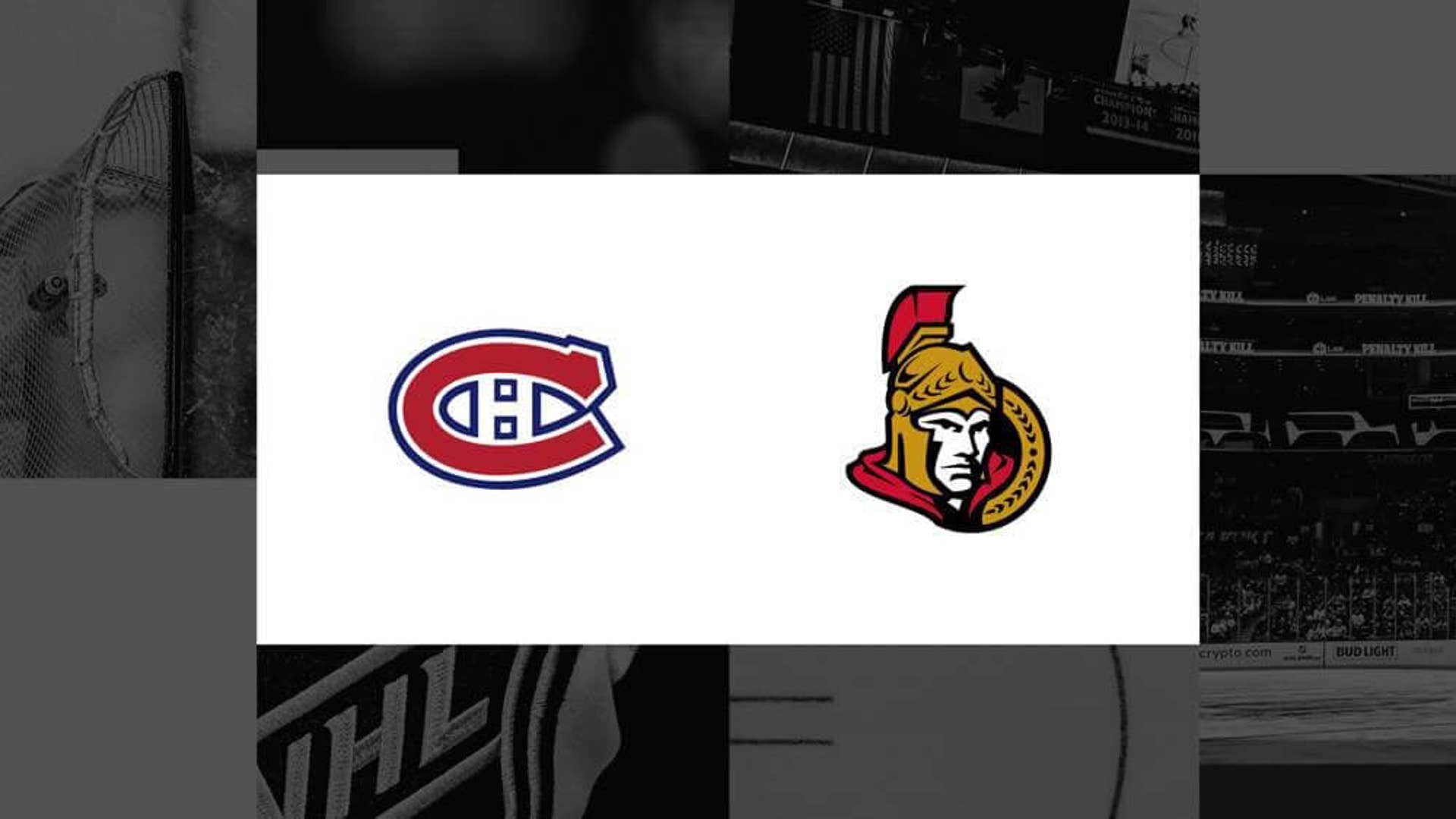Joueurs sur la glace avant un match