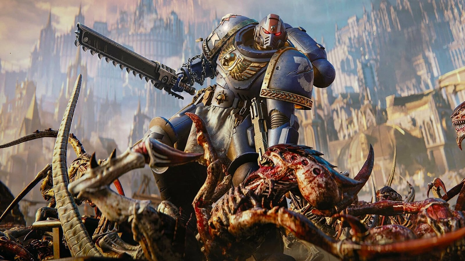 Titus face aux hordes de Tyranides dans Warhammer 40.000: Space Marine 2