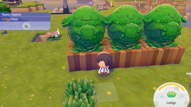Les variantes de la plante Chansey dans Pokémon Pokopia