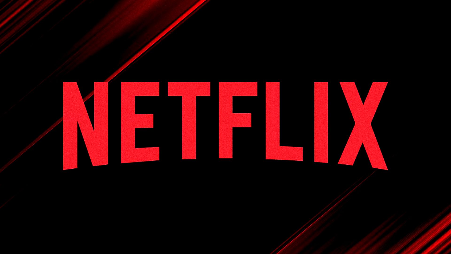 Logo Netflix sur fond sombre
