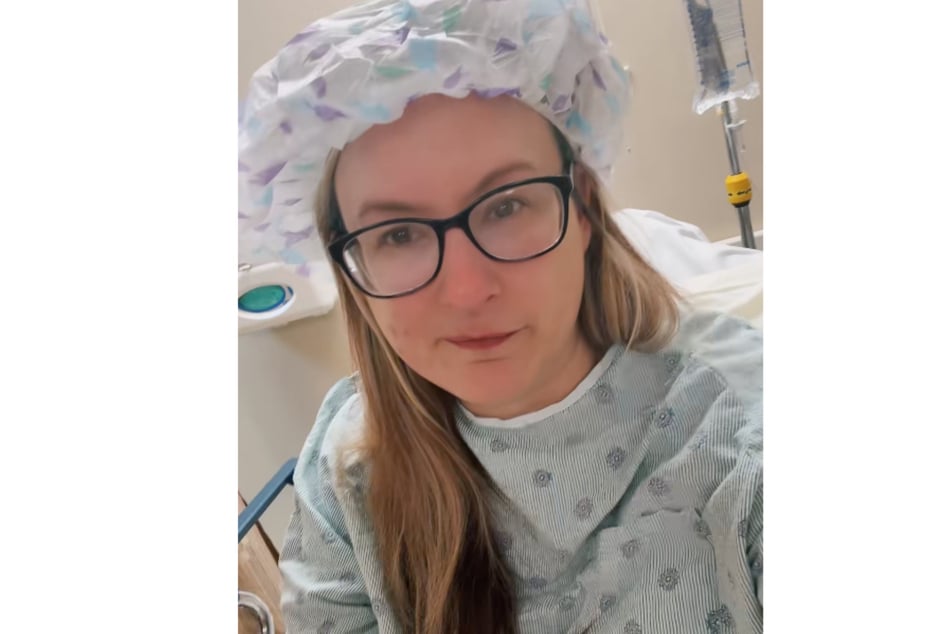 Rachel Tussey juste avant l'opération