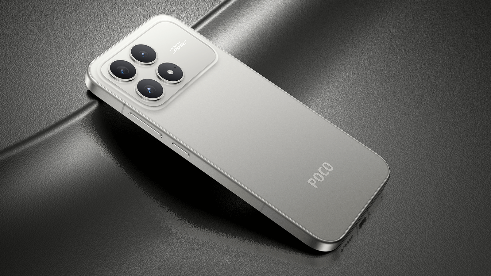 POCO F8 Pro en couleur argent