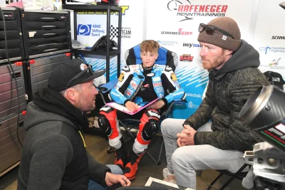Robin Siegert avec ses mentors.