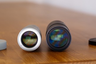 The new 200mm lens is much smaller than the previous one