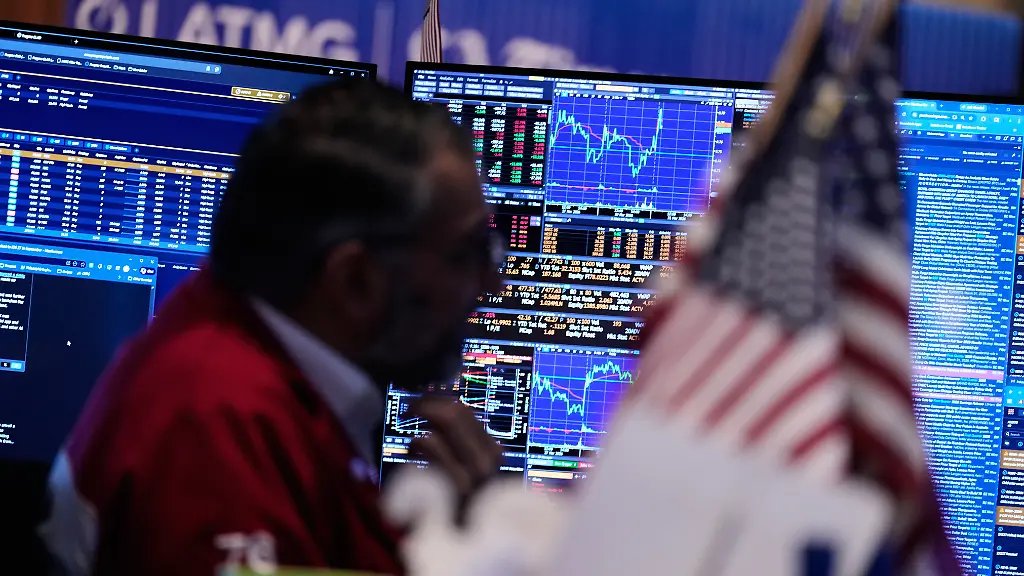 Affichage des valeurs financières sur le parquet de la bourse de New York