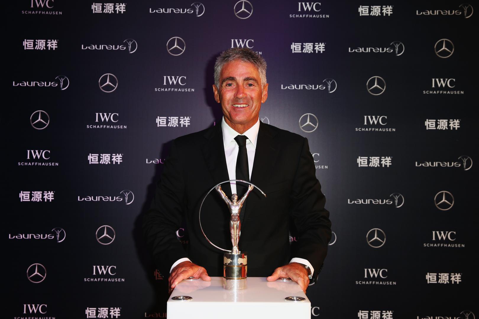 Mick Doohan avec un prix Laureus