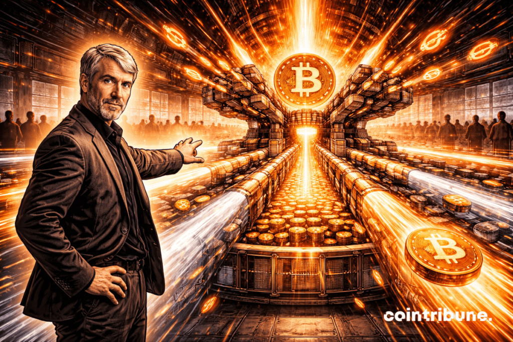Modèle d'accumulation de Bitcoin via STRC
