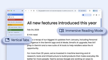 Peste verticales dans Chrome