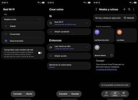 Modos et Rutinas de Mobile Samsung