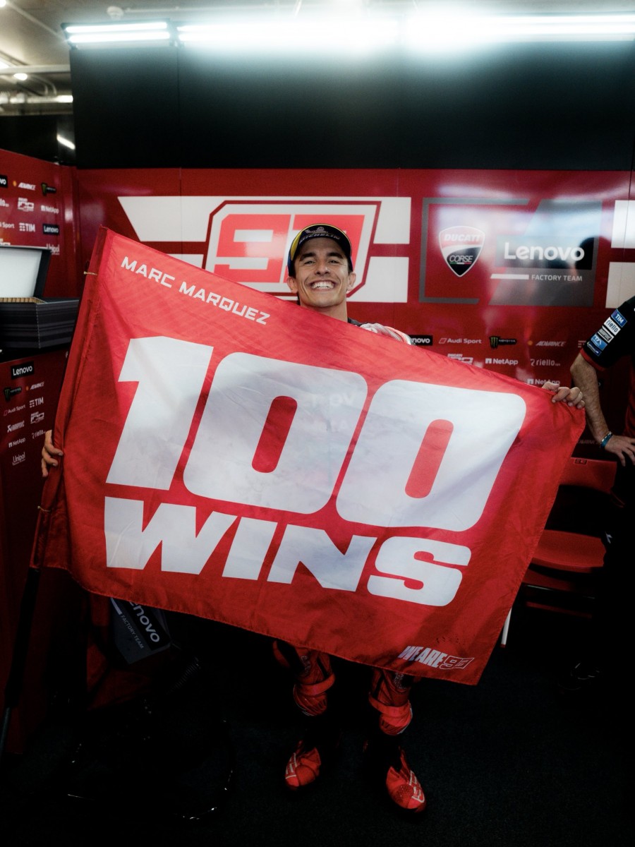 Márquez a remporté sa 100e victoire en MotoGP, une marque importante dans l’histoire de Ducati
