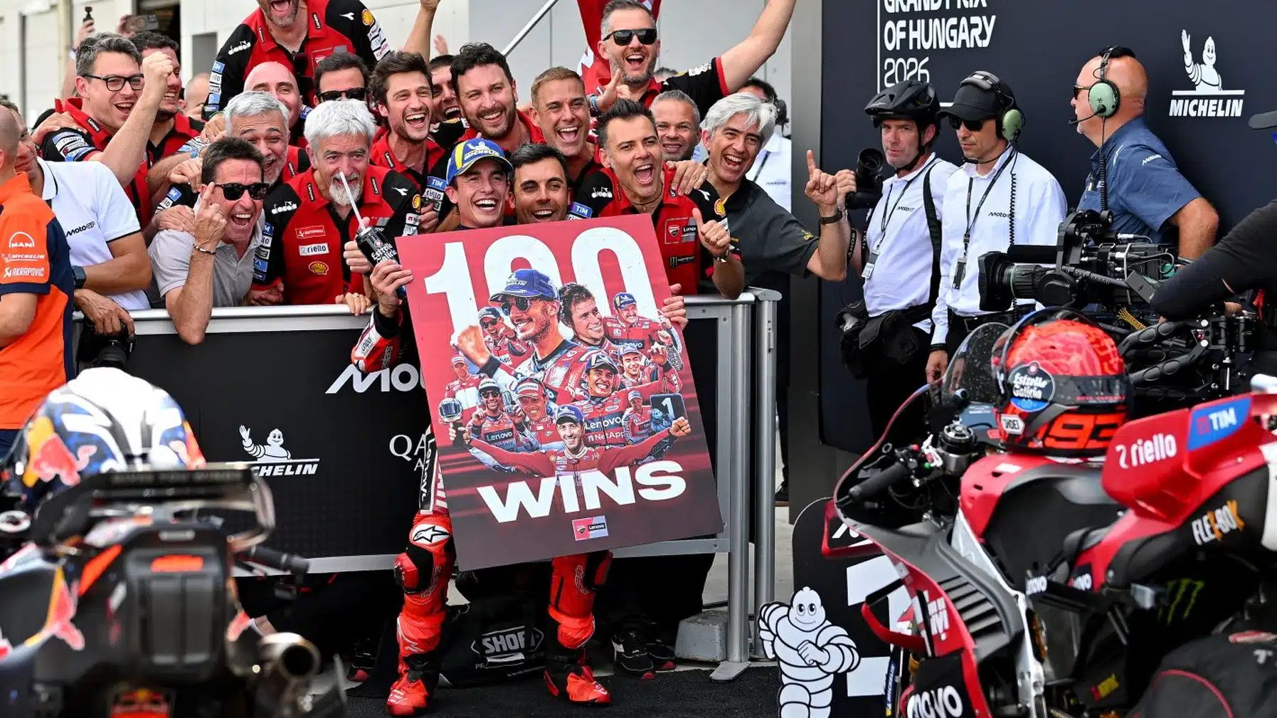 Le 100ème GP de Márquez a coïncidé avec le 100ème succès de Ducati en MotoGP