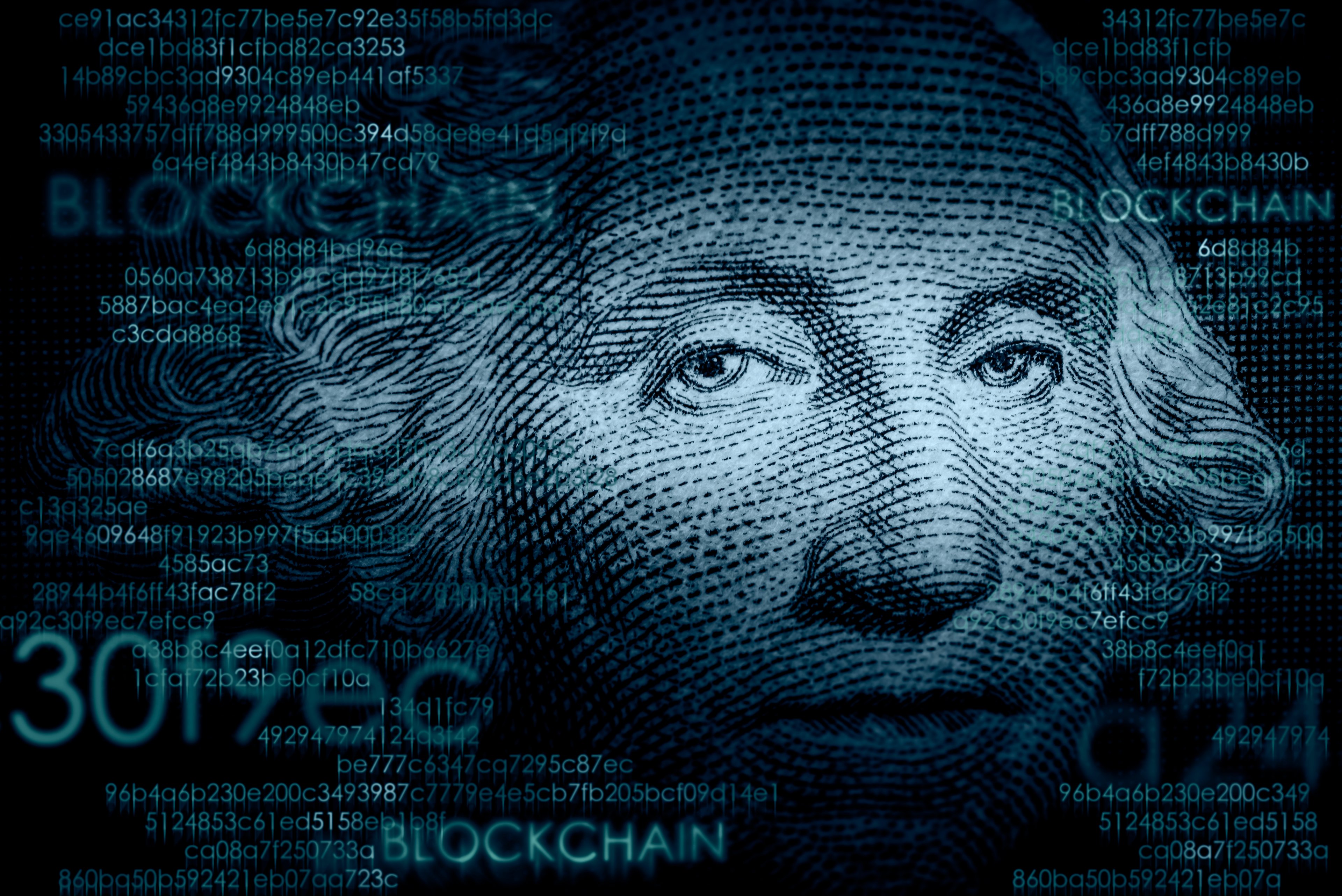 Détail d'un billet de dollar